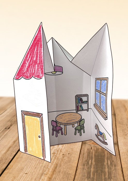 Paper kindergarten template